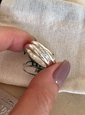 双层烟花连体戒指女2026新款气质