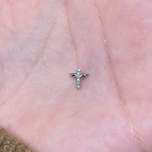 爆闪mini天使之翼耳蜗钉耳骨钉穿刺耳钉女轻奢高级感耳环百搭耳饰