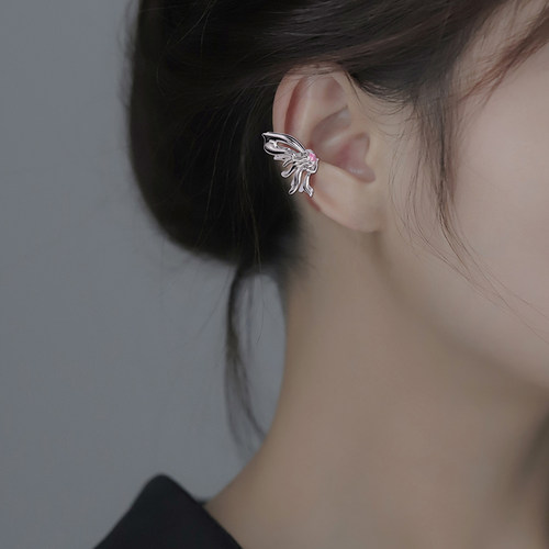 精灵蝴蝶耳夹女无耳洞耳骨夹耳环