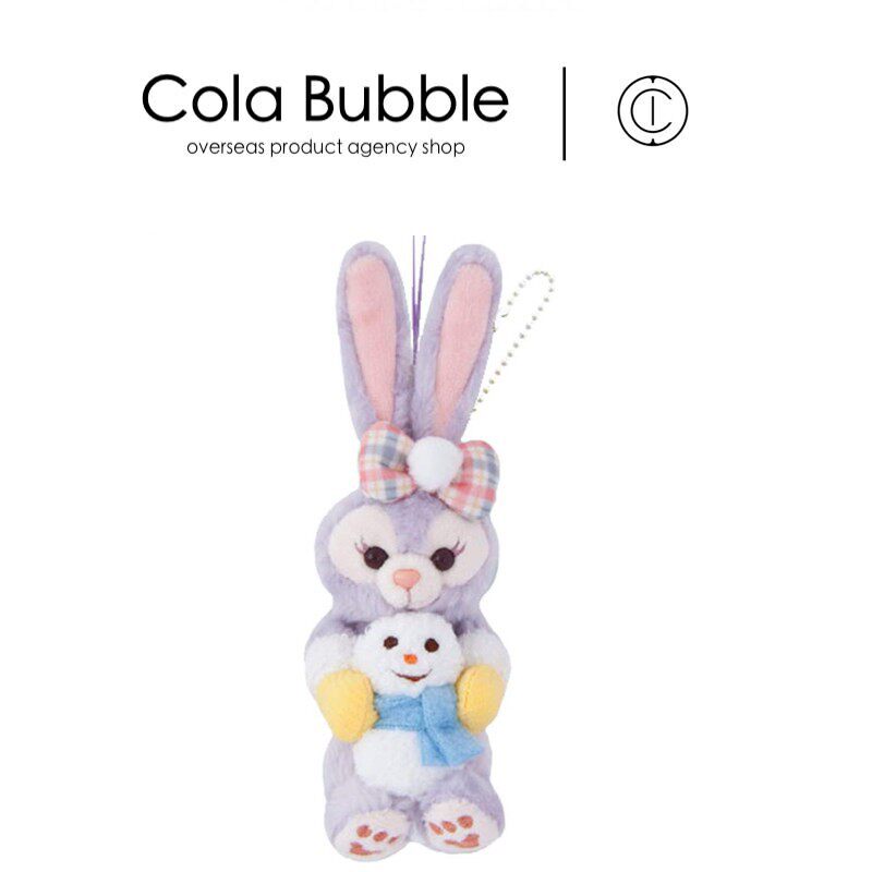 日本迪士尼正版圣诞雪人星黛露芭蕾兔公仔玩偶毛绒包包挂件小挂饰