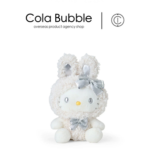 雪兔凯蒂猫哈喽kt猫公仔玩偶娃娃毛绒玩具 日本hellokitty正版