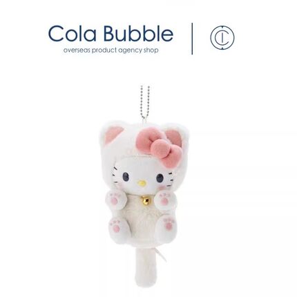 日本三丽鸥hellokitty正版猫咪凯蒂猫kt猫公仔玩偶毛绒包挂件挂饰