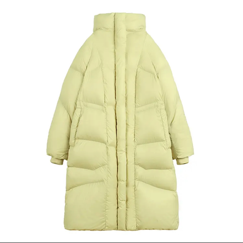 过膝长款羽绒服女宽松加厚极寒