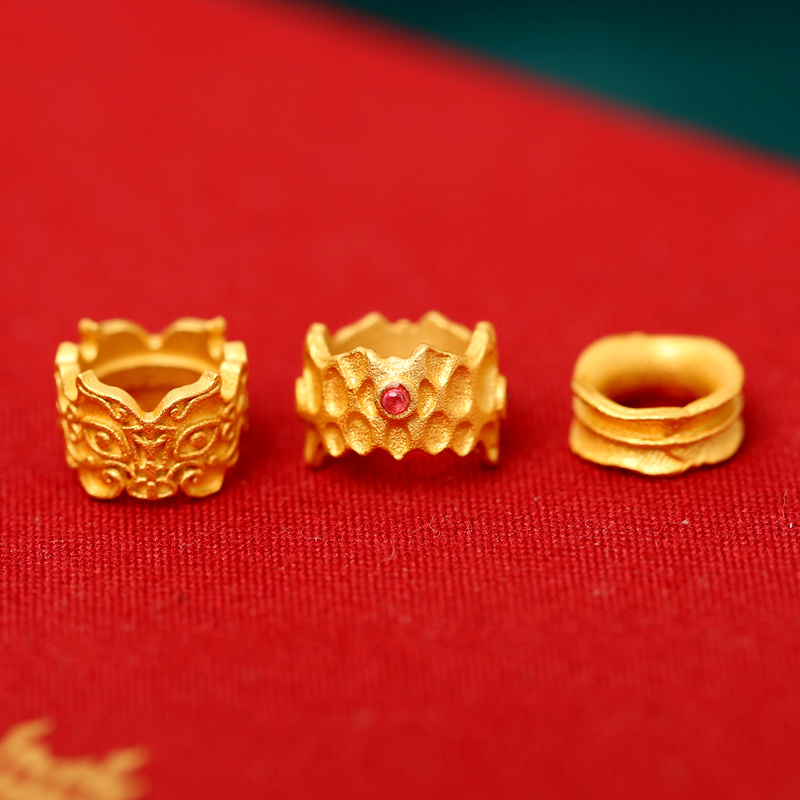 佛珠手串925纯银跑环羽毛卡环