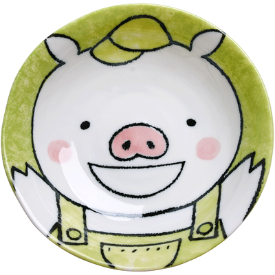 卡通小猪瓷日式大众易清洗