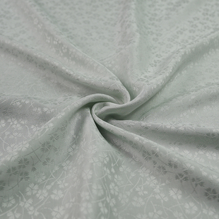 张林根窄幅正绢碎花纹真丝桑蚕丝国风新中式汉服旗袍马甲服饰面料