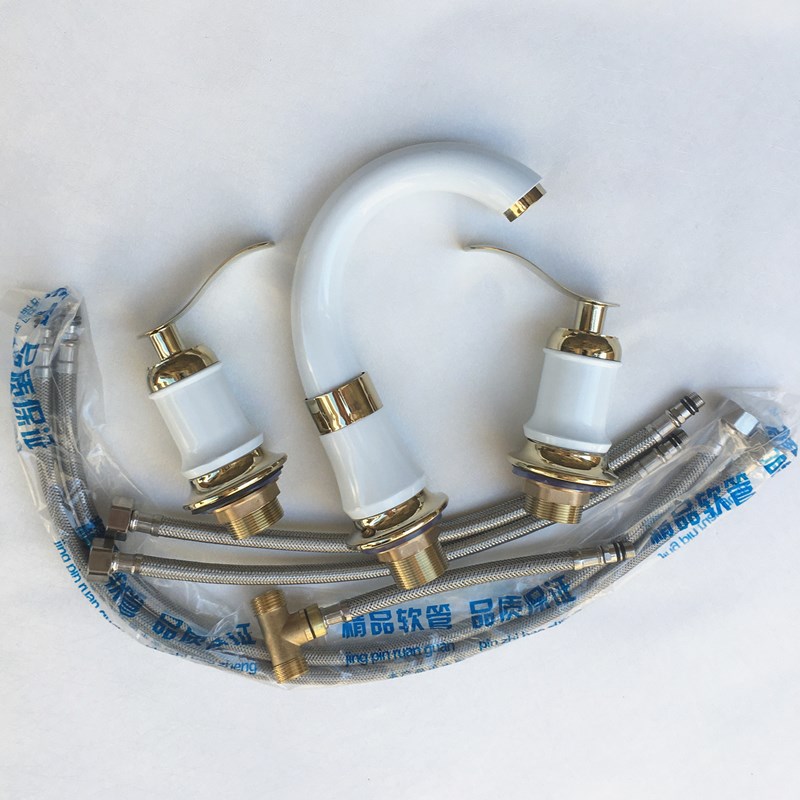 四孔冷热开关三孔面盆龙头