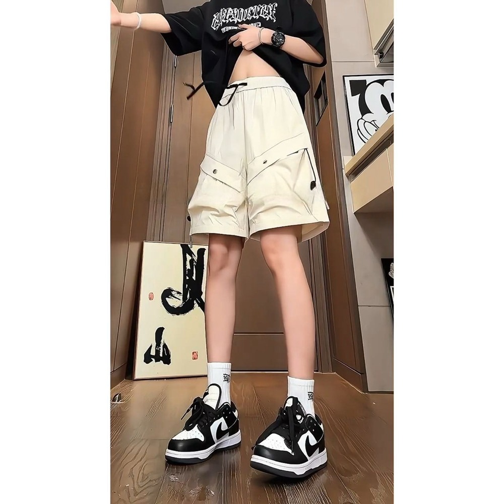 工装短裤男款夏季潮牌高街大口袋美式运动高端裤子休闲五分中裤男