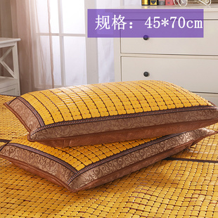 夏季凉枕头成人学生麻将凉席枕头片枕套夏天竹枕片单人凉枕垫枕芯