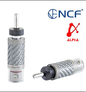 日本古河Furutech CF- 202 NCF(R)镀铑 免焊音箱喇叭线香蕉插头