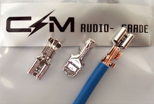 喇叭插 6.36RH 接线扦 电源扦 镀铑 CMaudio