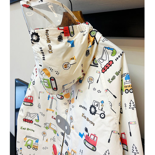 日本防水雨披轻薄儿童雨衣防暴雨