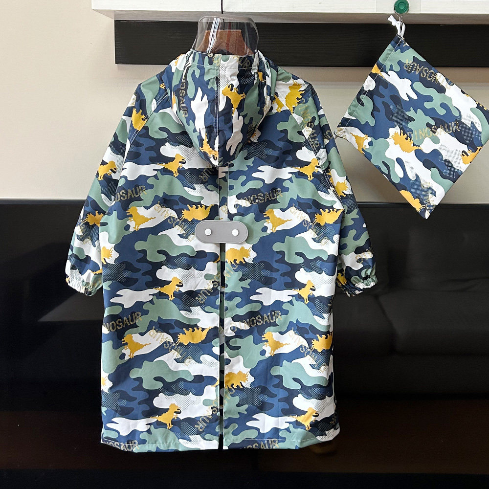 儿童雨衣小学生专用2026新款日系男童女童上学中大童男孩外穿雨披