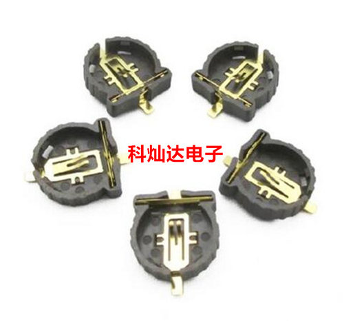 贴片镀金 3V CR1220纽扣电池座 ML1220 CR1225  CR1216纽扣电池盒