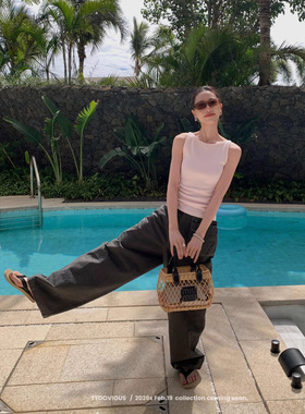 T.TOO VOUIS 春季2026新款马卡龙配色甜美减龄内搭打底吊带背心女