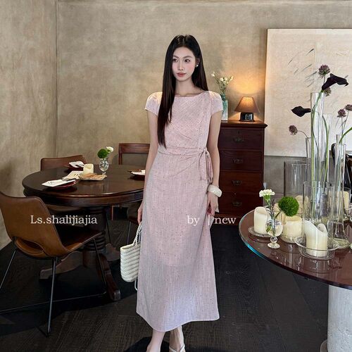 修身显瘦高级感连衣裙女长裙