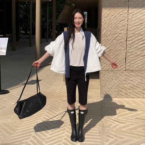 小个子短款港风风衣外套女