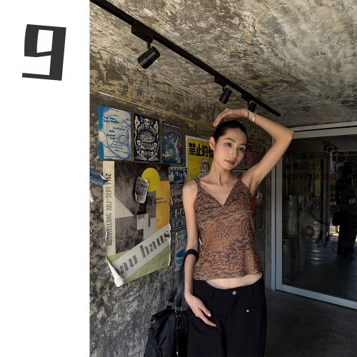网纱吊带背心女叠穿修身上衣