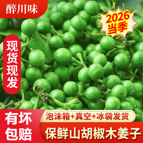 2026当季保鲜山胡椒木姜子