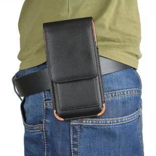 挂腰带皮套4.7寸5.1寸5.2寸6.3手机袋腰包穿皮带腰夹手机包竖款 男