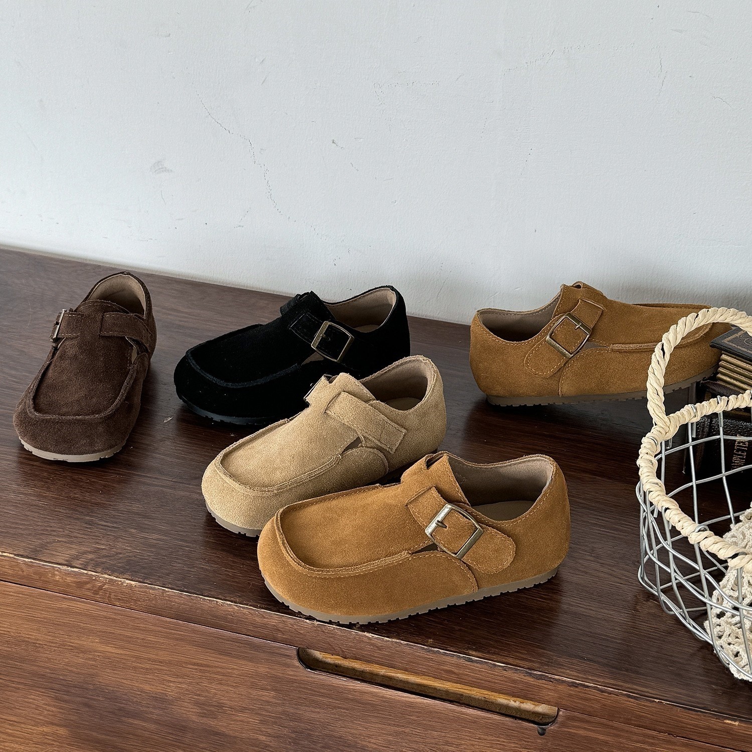 断码清仓价捡漏 儿童皮鞋2025春秋新款男童真皮勃肯鞋软底豆豆鞋