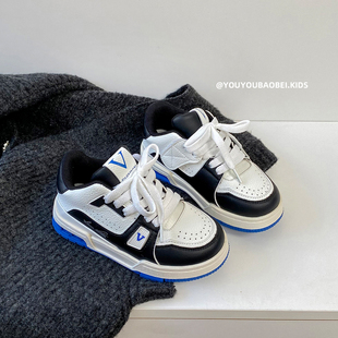 男童鞋子运动鞋2025春秋新款儿童板鞋女童软底休闲韩版透气小白鞋