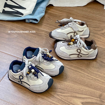 复古洋气魔术贴穿脱时尚百搭