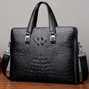 双拉链文件 商务包电脑包横款 亏本清仓真皮新款 手提包男公文包男式