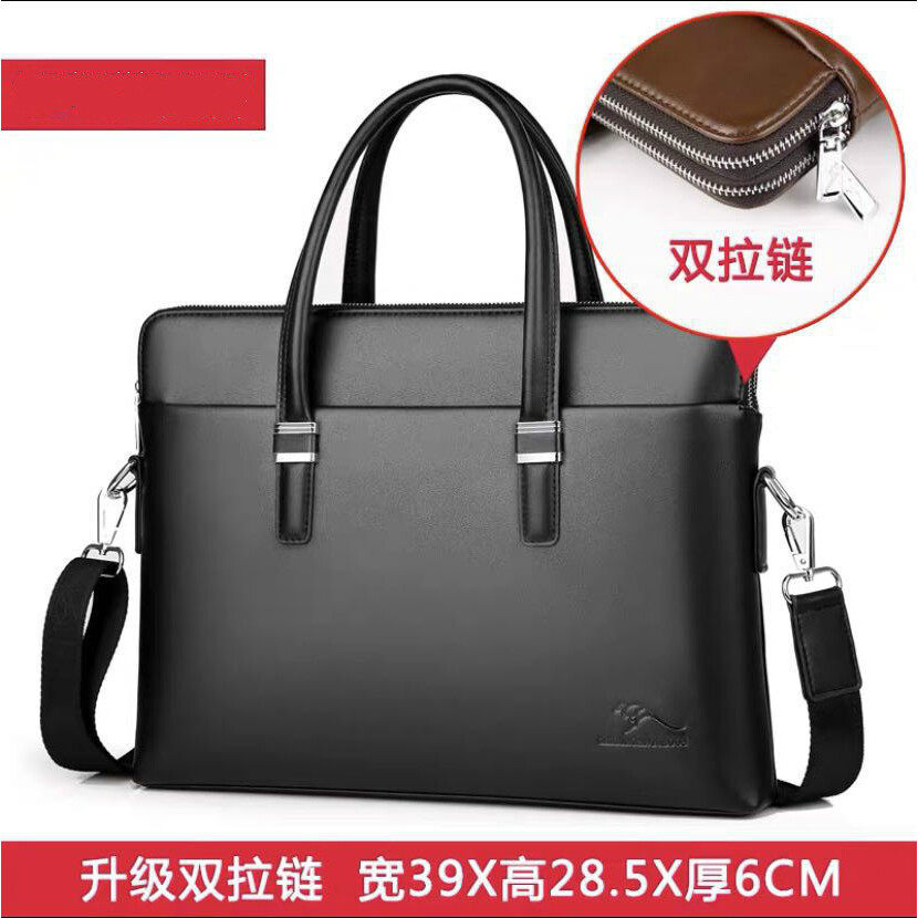 亏本清仓真皮品牌男包商务单肩包公文包大容量电脑包男士手提包斜