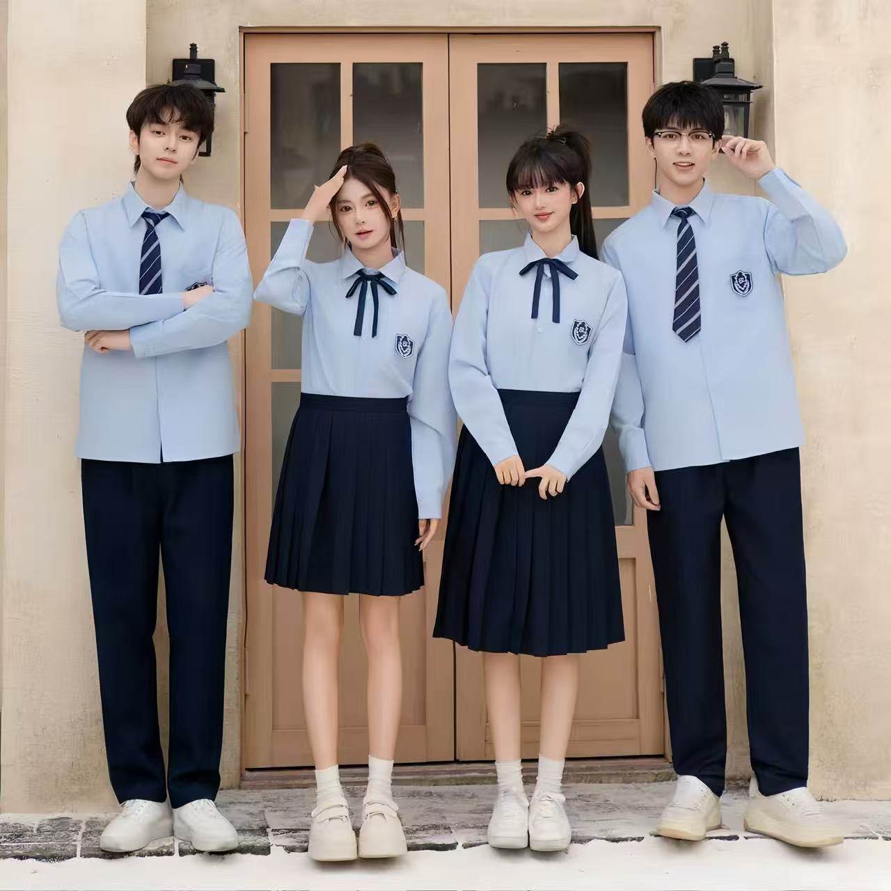 国庆大合唱团学生诗歌朗诵演讲比赛演出服初高中班服集体表演服装