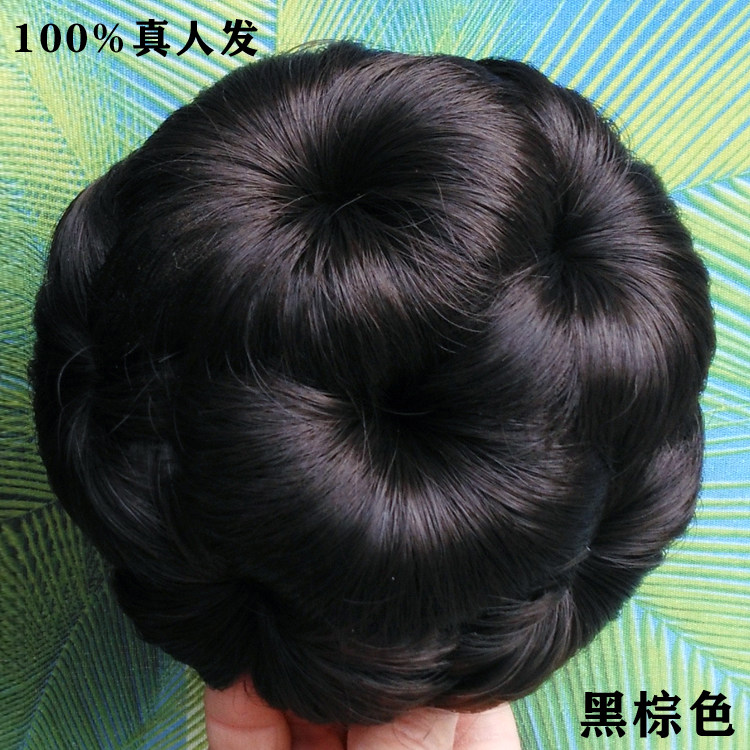 真发九朵花发包盘发器 花苞旗袍盘头卷发包假发包新娘盘发头花