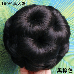 真发九朵花发包盘发器 花苞旗袍盘头卷发包假发包新娘盘发头花
