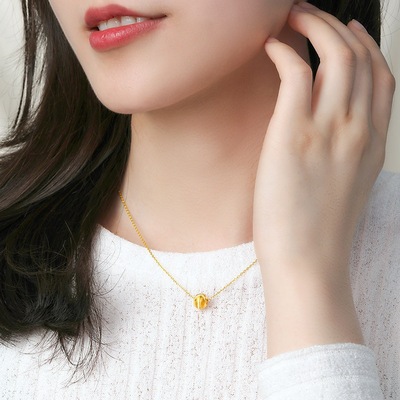 皇金街水贝黄金古法小金珠足金999DIY珠子3mm散珠圆珠定制送女友