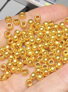 皇金街黄金珠子999足金手链足金转运小金珠攒金投资定制蹦迪猫眼