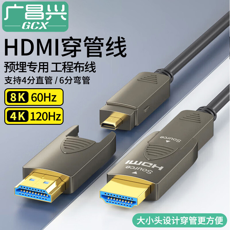 hdmi光纤穿管装修预埋数据连接线图片