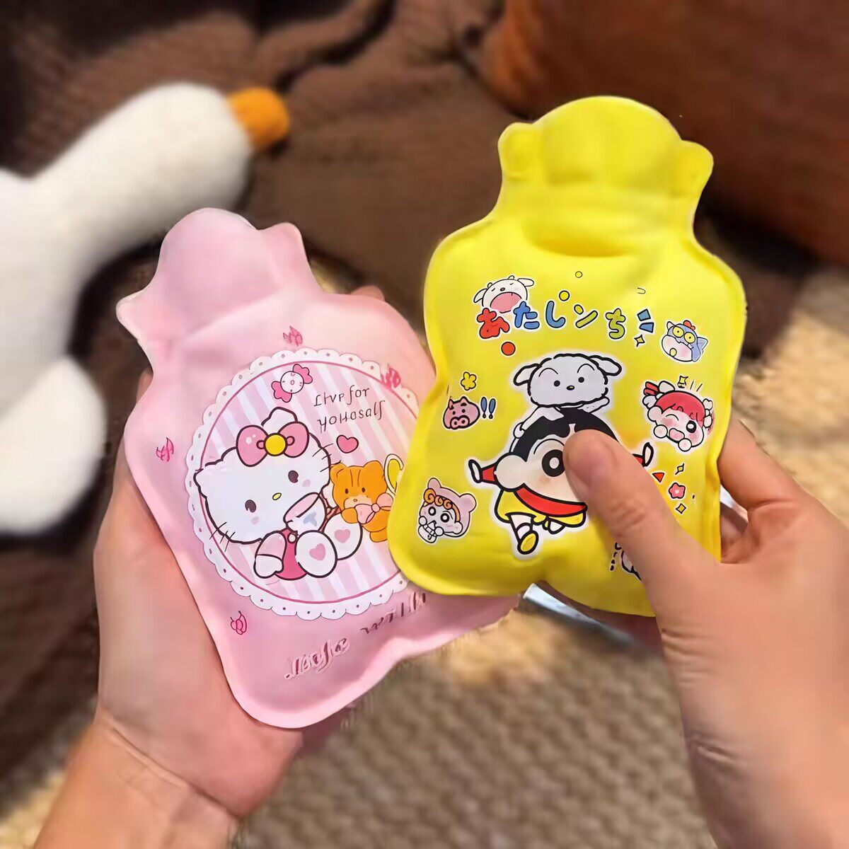 卡通迷你热水袋注水女小号暖水袋可爱暖手暖脚儿童随身暖宝宝热宝