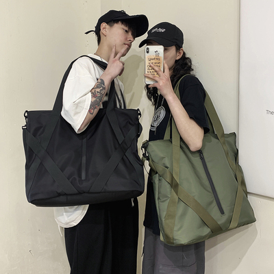 单肩包男潮牌托特包夏季通勤包