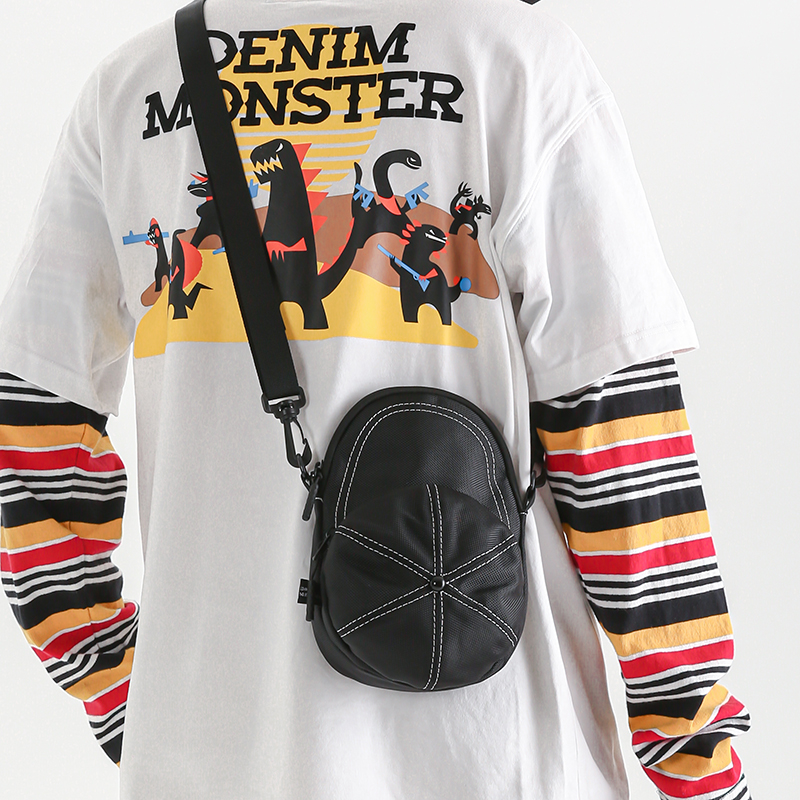 个性小挎包嘻哈潮酷手机包帽子包