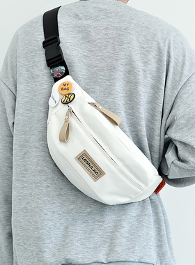 胸包男士斜挎包男款包包2026新款女手机腰包时尚小挎包男生单肩包