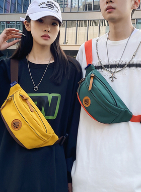 胸包男ins潮小包简约运动小挎包学生腰包单肩包小众潮牌斜挎包女