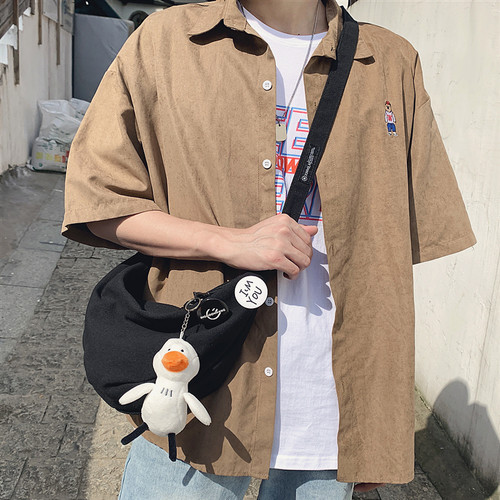 日系休闲慵懒斜挎包单肩