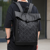 潮牌旅行背包男款 大容量设计感小众工装 双肩包高中生大学生书包女