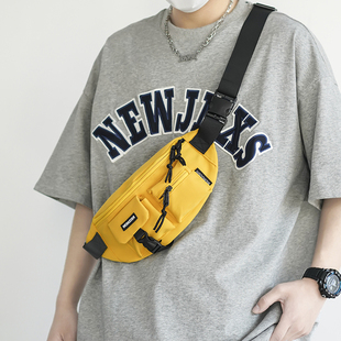 潮牌胸包男斜挎包工装机能斜跨单肩包男士包包潮酷腰包运动小挎包
