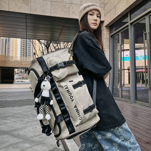 大容量旅行包双肩背包男出差旅游行李包运动健身包登山包学生书包