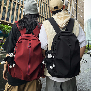书包男生初中女新款 户外轻便防水旅行背包高中大学生双肩包电脑包