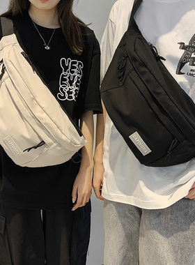 王一博同款大容量胸包男士ins潮牌单肩斜挎包女街头腰包学生背包