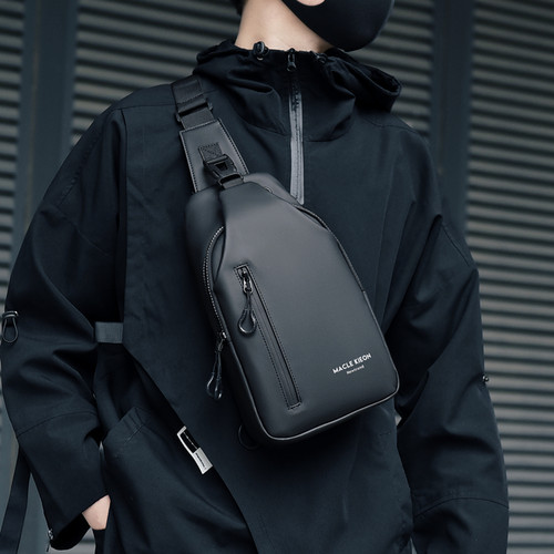 SUNMAN男士胸前包休闲运动斜挎包