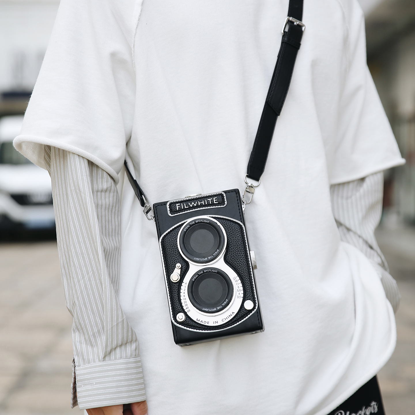 复古潮牌相机包个性男包斜挎包