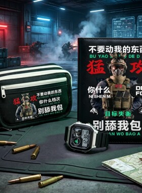 三角洲行动笔袋手帐本手表套装