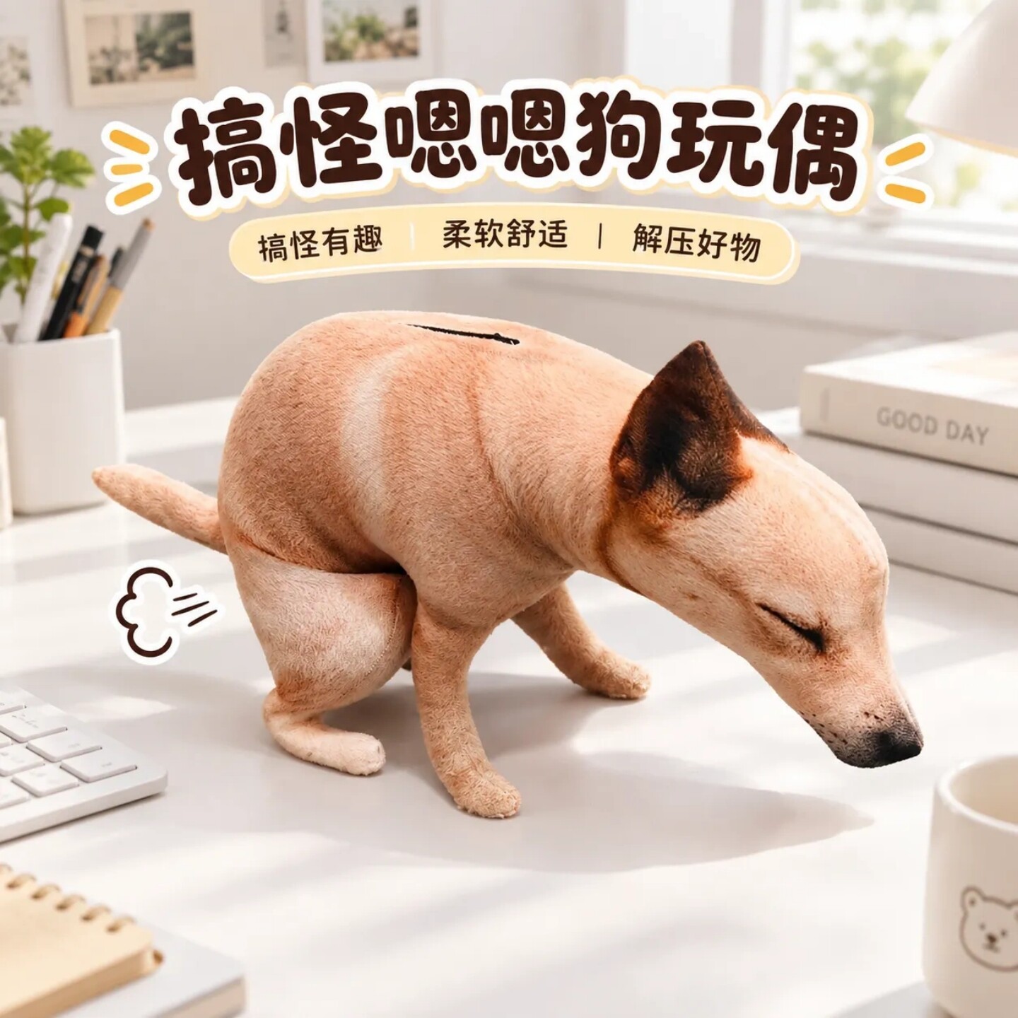 抽象嗯嗯狗玩偶拉屎狗狗解压玩偶